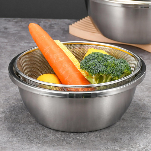 M Colador Con Asa Ensaladera Para Servir Sopa Arroz Lavar L