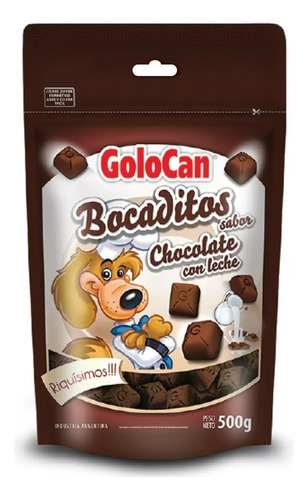 Bocaditos Finos Golocan Chocolate Golosinas Perros 500gr