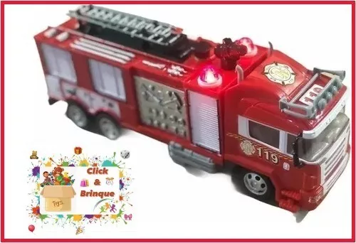 Motor de bombeiros realista, conjunto de brinquedos de caminhão de