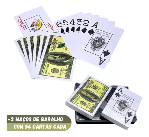 Kit 3 Jogos De Mesa Dominó + Uno + 2 Baralhos Cartas Truco