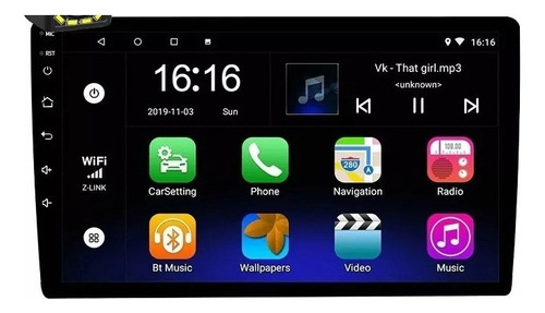 Estéreo De Coche Android De 10 Pulgadas Wif Gps Con Camara