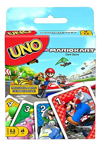 Juego De Cartas Uno Mario Kart Con 112 Cartas E Instruccione