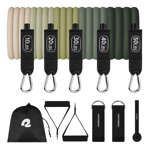 Set De Bandas De Resistencia Entrenamiento (5pc) Asas, ...