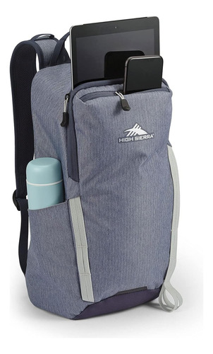 Mochila Exterior Sierra Para Viajeros, Azul Grisáceo, 18 L