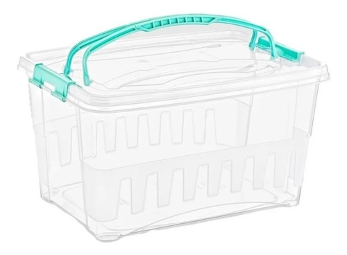 Caja De Almacenamiento Plástico Tansparente Multiusos De 8l