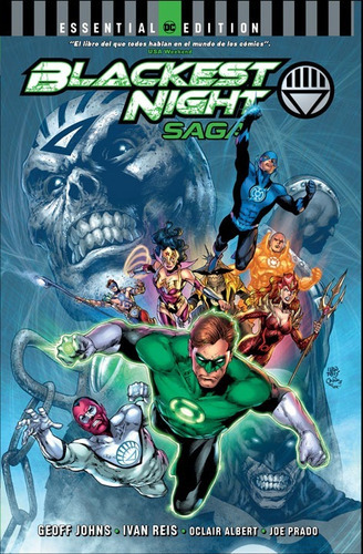 Green Lantern Blackest Night Saga - Dc, De Geoff Johns. Editorial Dc, Tapa Dura En Español, 2019