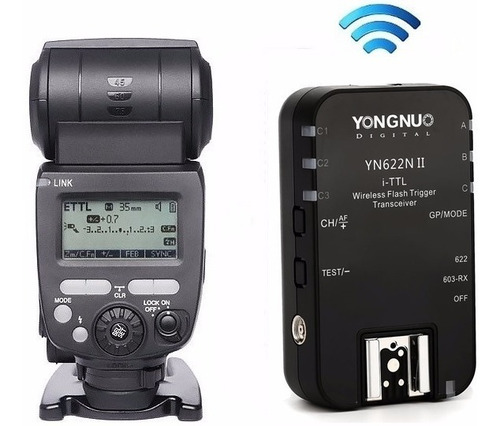 Yongnuo Flash Yn-685 Ittl P/ Nikon + Radio Yn622 Nii + Envío