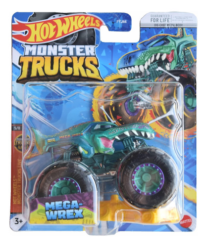 Hot Wheels Monster Trucks Mega Wrex, 2023 Connect And Crash 