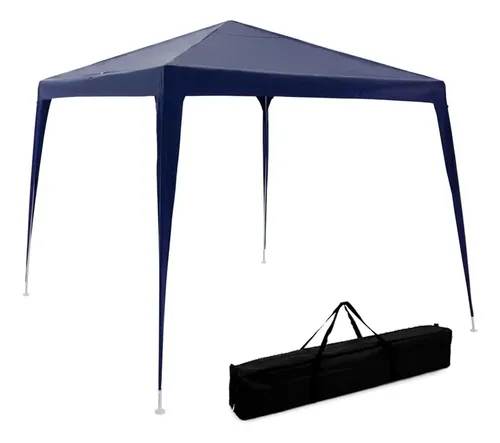 Barraca Tenda Belfix 301202 Gazebo Azul Polietileno 3x3 Metros Desmontável Praia Jardim Eventos