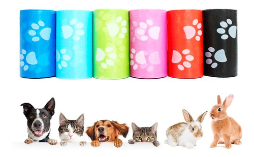 60 Bolsas Plásticas Para Excrementos Mascostas Perros Gatos