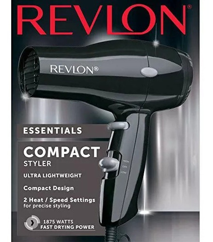 Secadora de cabello Revlon Essentials RVDR negra