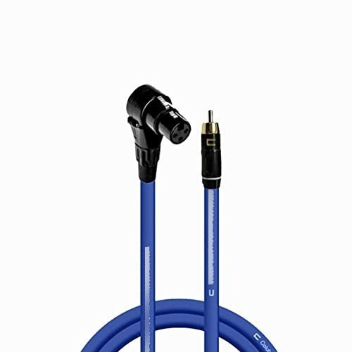 6 Pie - Azul Conector Microfono Pro 3 Pine Para Altavoz Vivo