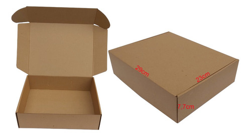 50 Cajas De Carton Microcorrugado De 29 X 23 X 7,7cm