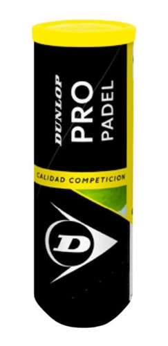 Tubo Pelotas Padel Dunlop Tournament Quality X3 Profesional 