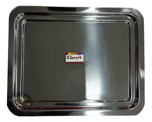 Bandeja acero inoxidable rectangular