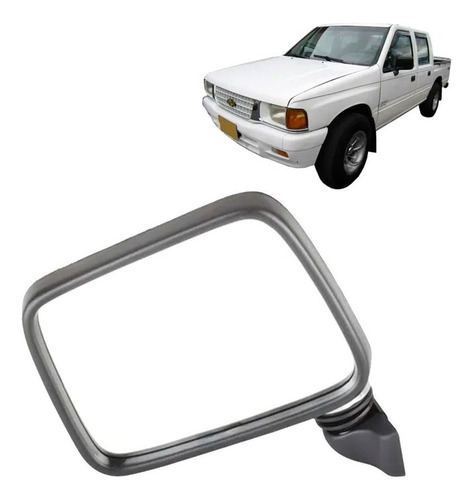 Espejo Puerta Cromado Izq Para Chevrolet  Luv 2.3 1989 1992