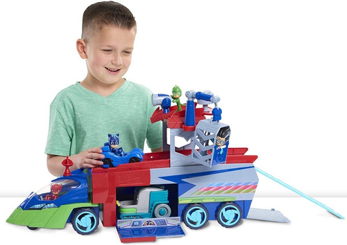 Bandai Pj Masks Vehículo Rastreador De Lujo De Los Héroes En