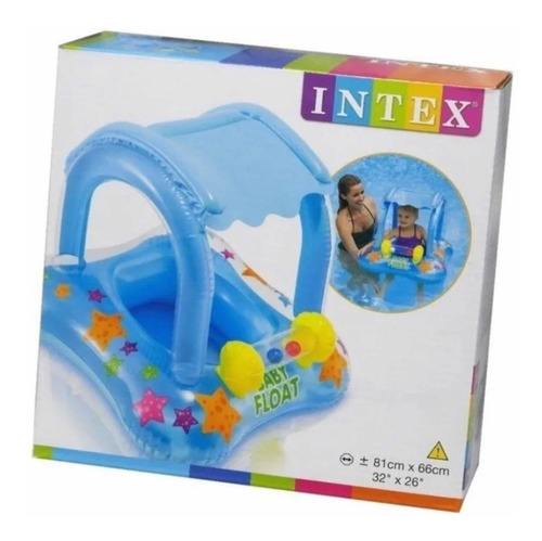 Inflable Salvavidas Andadera Con Techo Para Bebe Intex