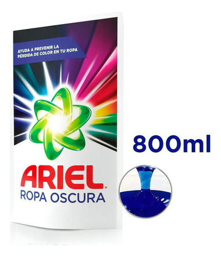 Ariel Jabon Liquido Ropa Oscura Dark & Colors Doypack 800ml