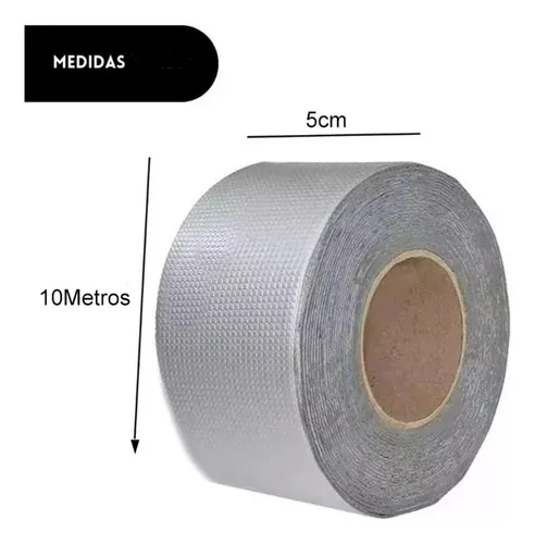 Pack 2 Sellador Butilo Techo Gotera Impermeable 5cmx10mtrs