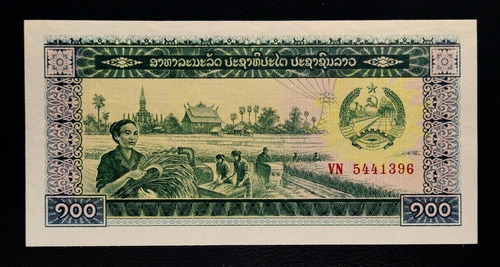 Laos 100 Kips 1979 Sin Circular Pick 30