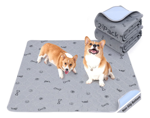 2 Alfombras Para Orina De Perro Impermeable (45cmx60cm)