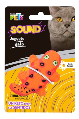 Juguete Sound Salamandra P/gato Poliéster Fancy Pets