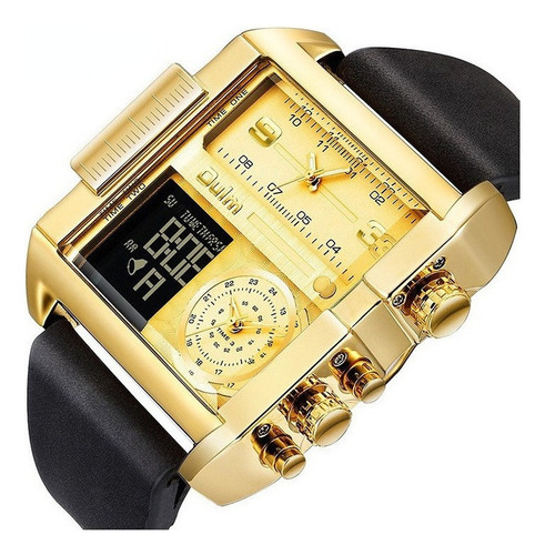 Reloj De Pulsera De Cuero Electrónico Casual De Lujo Oulm