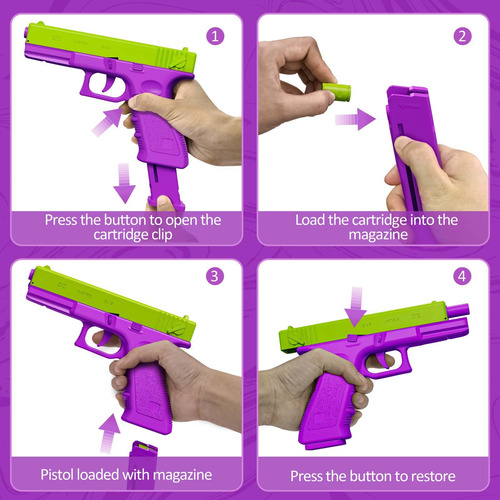 Shell Ejecting Toy 1911 Llessoo, 2 Paquetes, Fidget Toys, Co
