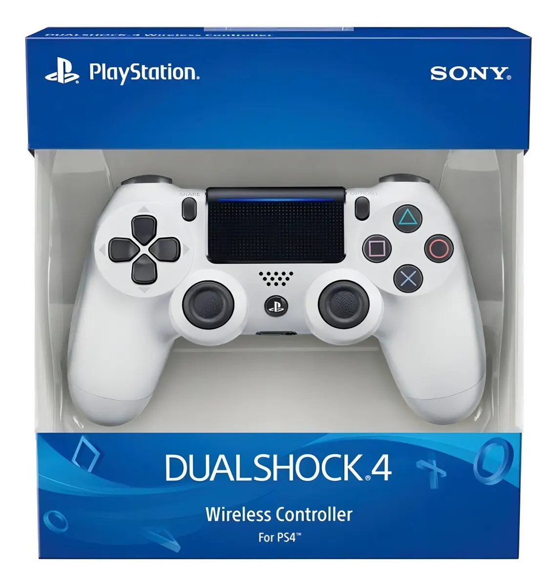 Controle Sem Fio Sony Dualshock Branco Para Ps4