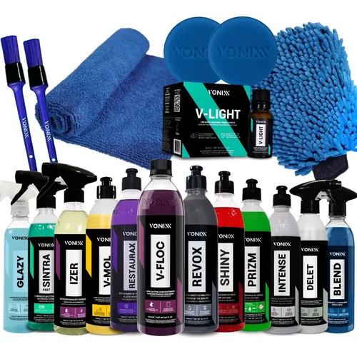 Kit Estética Automotiva Vonixx - 19 Itens