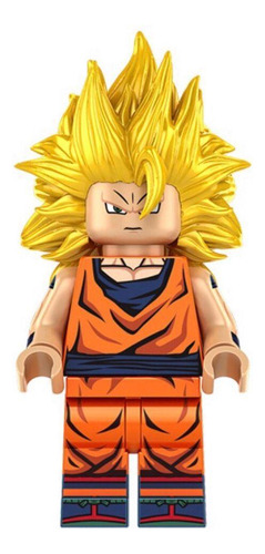 Boneco Blocos De Montar Goku Super Dragon Ball