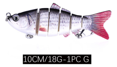 Cebo Multisección, Capa Completa Para Nadar, 10 Cm, 18 G, Pa