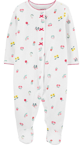 Carters Floral Snap-up Pointelle Sleep & Play 3 Meses, Mult.