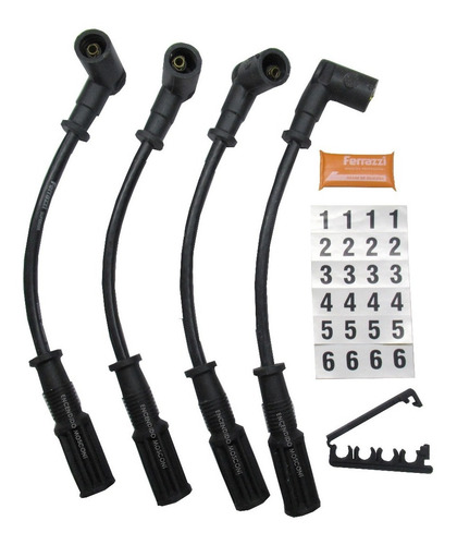 Imagen 2 de 5 de Cable Bujia Superior Ferrazzi Fiat Uno Palio 500 Evo