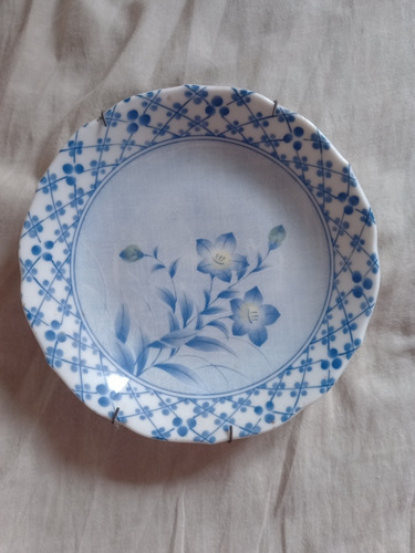 Plato De Pared Porcelana Celeste