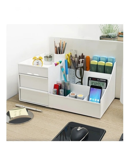 Imagem 1 de 10 de Organizador Mesa Porta Treco Caneta Gaveta Escritório Multi