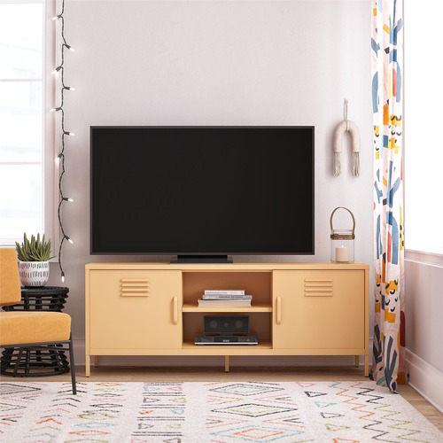 Soporte Metálico Para Tv Hasta 65 Pulgadas Color Amarillo