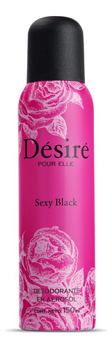 Desodorante Desire Aerosol Sexy Black 150ml