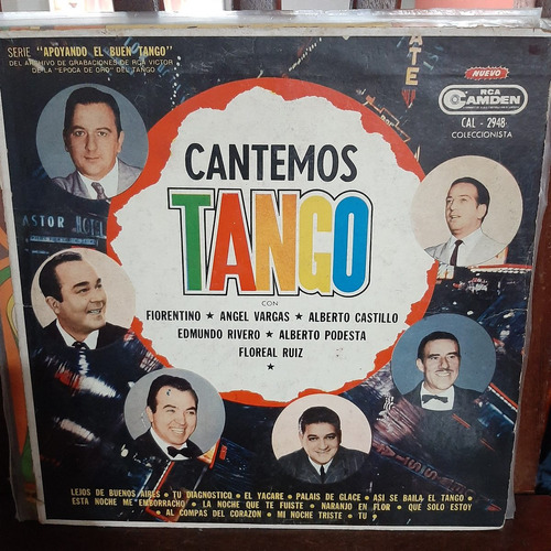 Vinilo Cantemos Tango Fiorentino Vargas Castillo Rivero T2