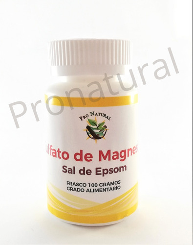 Sulfato De Magnesio O Sal Epsom 100 Gramos Grado Alimentario