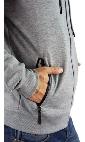 Imagen 5 de 8 de Chaqueta Hombre Invierno. Forro Piel Con Gorro. Xs A Xl