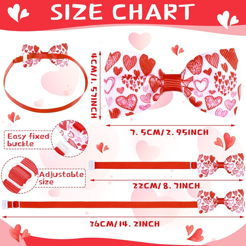 Juego De 32 Corbatines Para Perro Para El Día De San Valentí