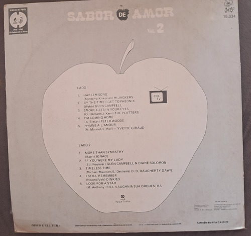 Lp Sabor De Amor -volume 2 (Usado)