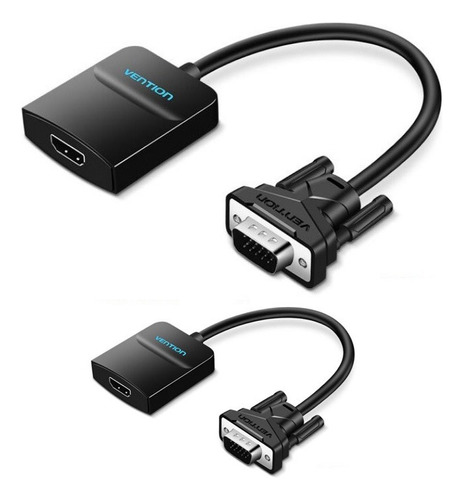 Adaptador Audio Y Sincronización De Video Vga Hdmi Vention