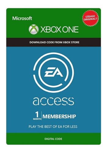 Ea Access 1 Mes 30 Días Código Global / Xbox One Suscripción