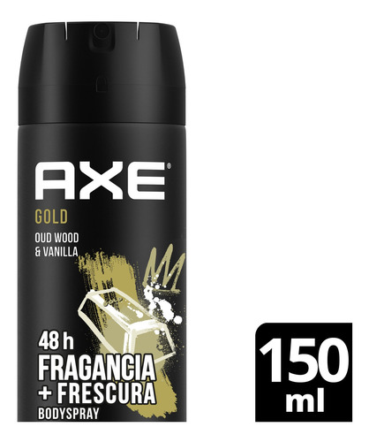 Desodorante Masculino Axe Gold En Aerosol 150 Ml X 2u