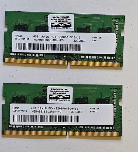 Memória Ram Adata Ddr4 4gb 3200mhz Para Notebook