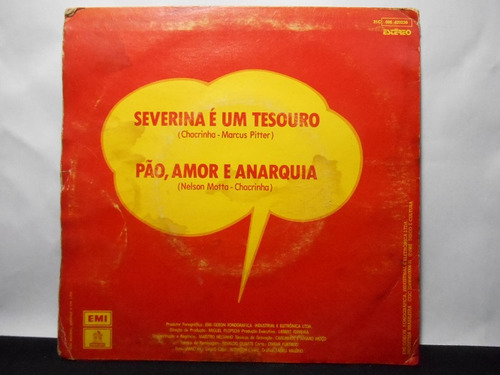 Vinil Compacto - Cassino Do Chacrinha - Severina É Um Tesou (Usado)