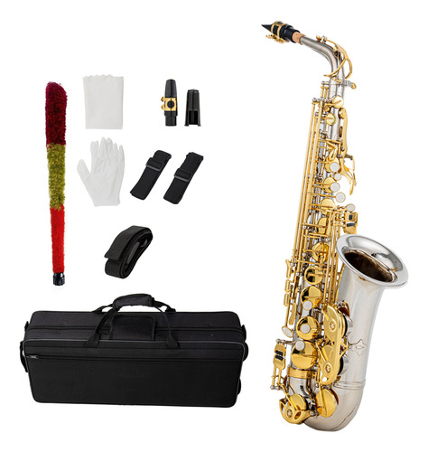 Saxofón Alto En Mi Bemol, Latón, Saxofón 802, Tipo Llave, In